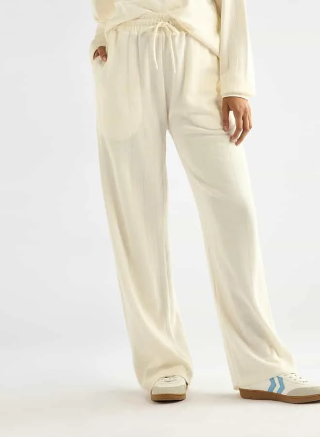 Splash FAV Textured Long Sleeves T-shirt and Pants Set