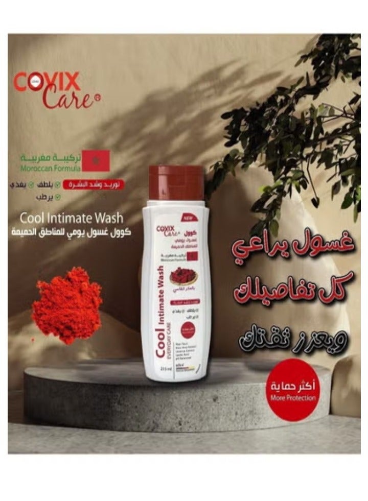 covix care Care Cool Intimate Wash Everyday Care With Aker Fassi Extract - 215ml - Image 2
