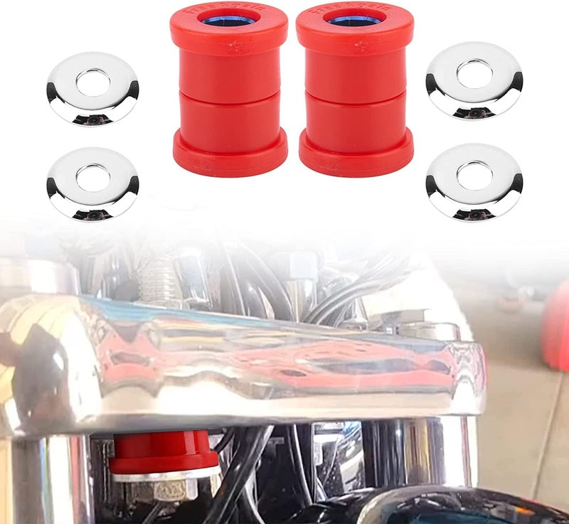 LangPu Harley Polyurethane Handlebar Riser Bushings Compatible with Harley Davidson Big Twin 1973-2018, Harley Sportster 1973-2003 - Image 4