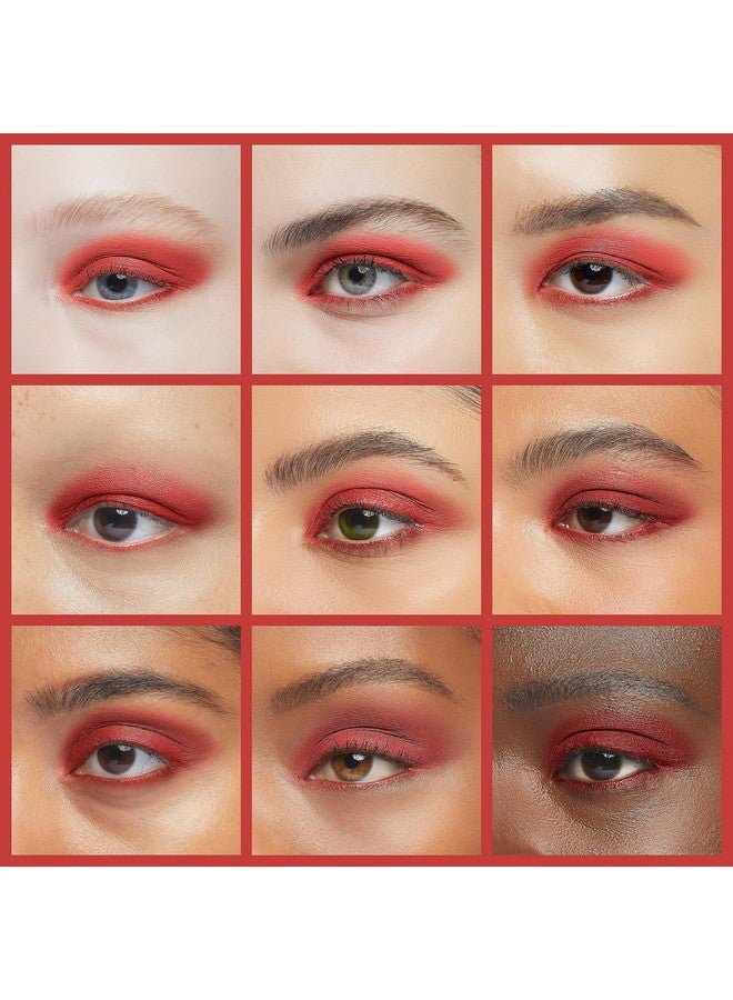 IS'MINE Single Eyeshadow Powder Palette Matte Red High Pigment Longwear Eye Makeup For Day & Night - Image 4