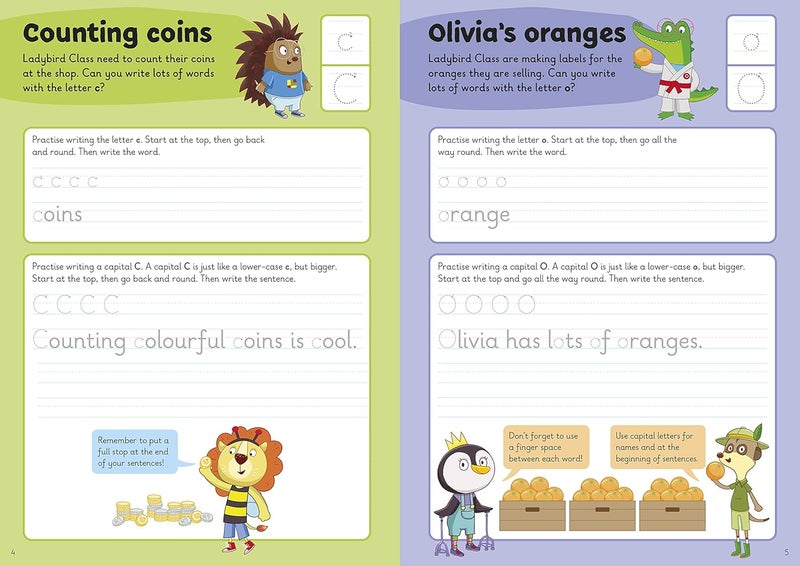 Handwriting Practice: A Learn with Ladybird Activity Book 5-7 years: Ideal for home learning (KS1) - Image 2