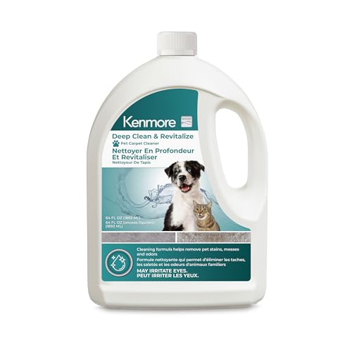 Kenmore KS1010 Deep Clean & Revitalize Pet Carpet Spot Cleaner Formula, 64 Oz for Carpet, Rugs, and Upholstery, Eliminates Pet Stains, Messes and Odors - Image 1