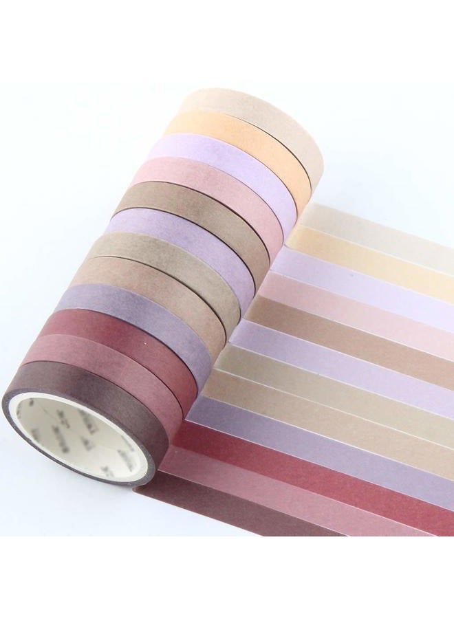YUBBAEX Washi Tape Pastel Scrapbook Tape for Bullet Journal, DIY, Decorative Crafts, Gift Wrapping, Scrapbooking (8mm Wide) - Image 3