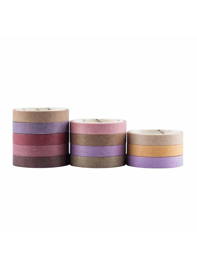 YUBBAEX Washi Tape Pastel Scrapbook Tape for Bullet Journal, DIY, Decorative Crafts, Gift Wrapping, Scrapbooking (8mm Wide) - Image 2