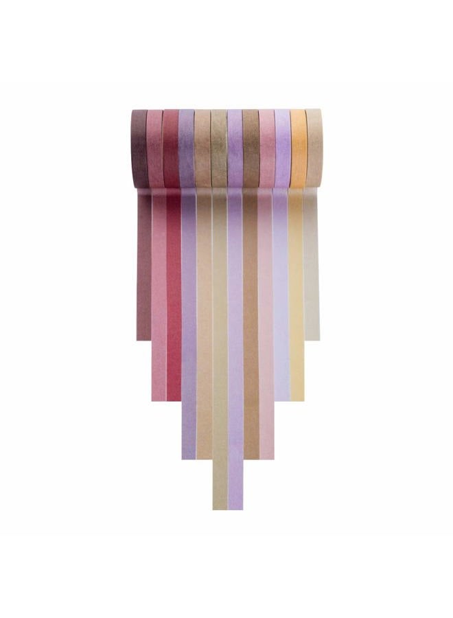 YUBBAEX Washi Tape Pastel Scrapbook Tape for Bullet Journal, DIY, Decorative Crafts, Gift Wrapping, Scrapbooking (8mm Wide) - Image 4