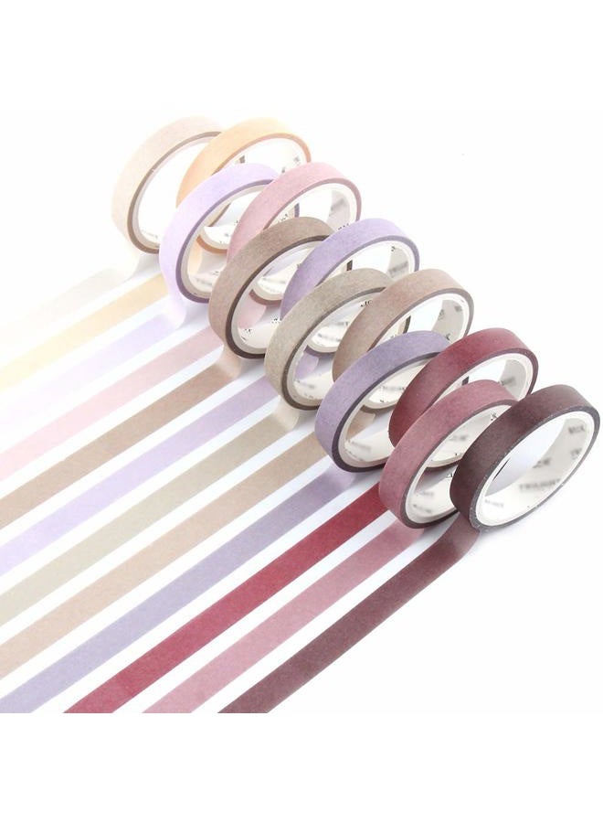 YUBBAEX Washi Tape Pastel Scrapbook Tape for Bullet Journal, DIY, Decorative Crafts, Gift Wrapping, Scrapbooking (8mm Wide) - Image 1