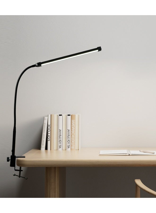 Led Desk Lamp for Home Office, Eye-Caring Desk Light with Clamp, Clip on Light for Reading, 3 Modes 10 Brightness, Flexible Gooseneck, Memory Function, Study, Work, Draw - Image 1