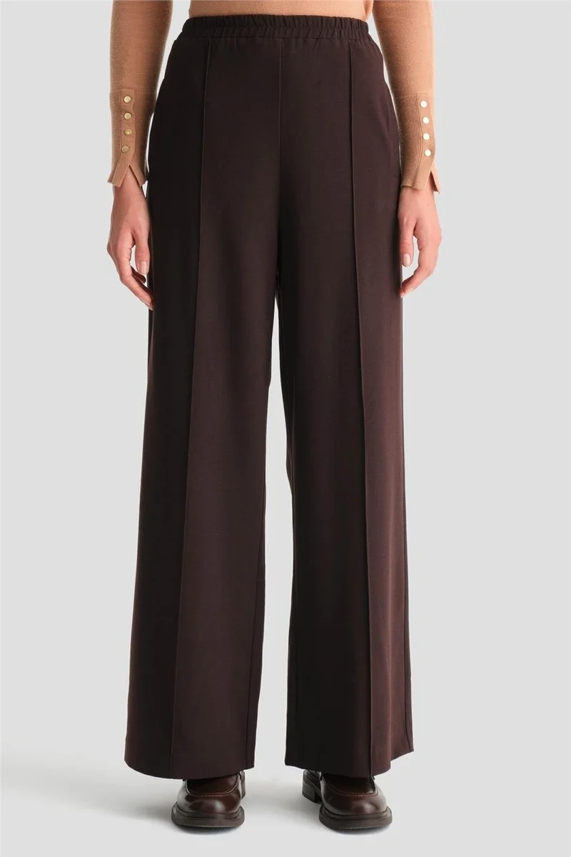ARMINE Elastic Waist Palazzo Trousers 24K2703 Brown