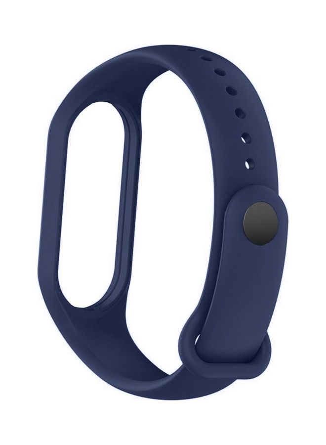 NIBEMINENT Xiaomi Mi Band 7 Replacement Strap Soft Silicone Watch Sport Wristband Bracelet Compatible with Smart Fitness Tracker 2022 Release Drak Blue  - Image 2