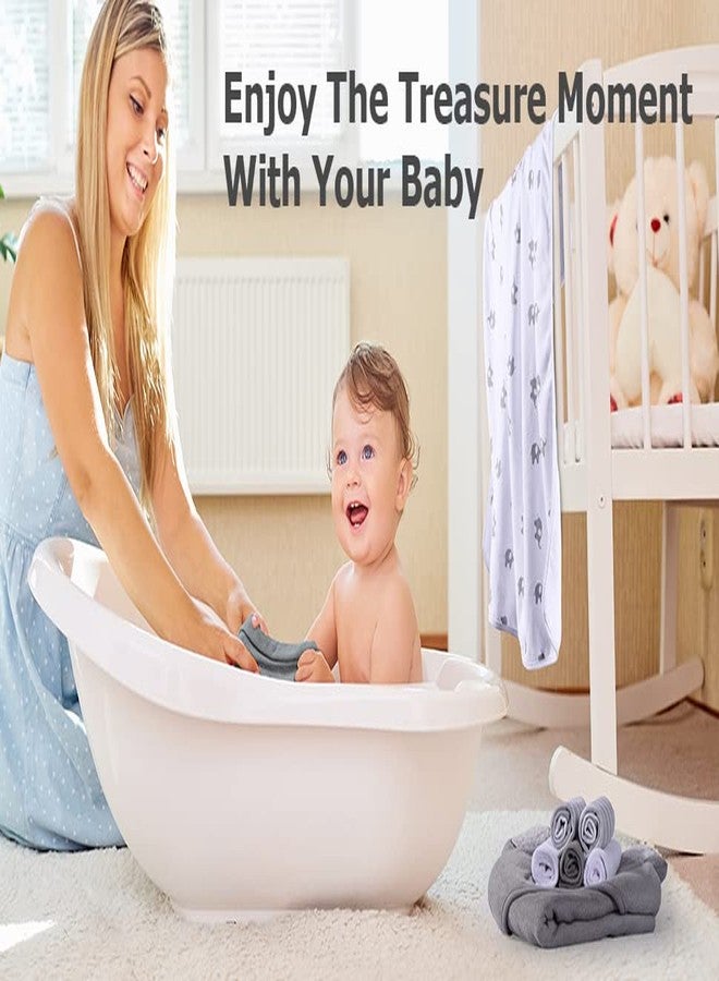 Yookidoo Soft Cotton Baby Bath Towel for Infants/New Born/Babies (0-12 Months) (Colours & Prints Vary) (Pack of 3 Towel) - Image 4