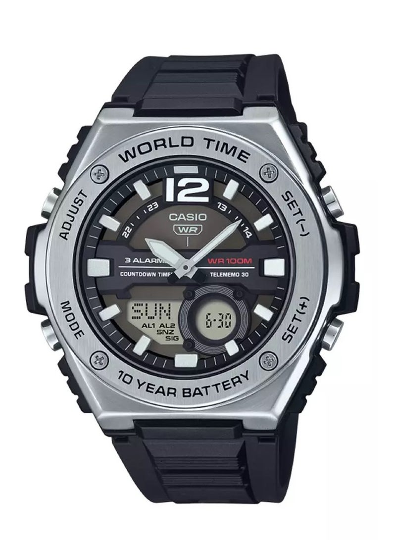 كاسيو ساعة كاسيو الشبابية التناظرية الرقمية MWQ-100-1AVDF - Image 1