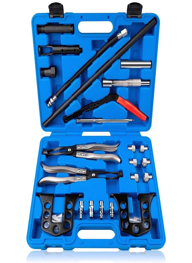 Devvicoo Valve Spring Compressor and Valve Guide Removal Tool Set - Universal OHV/OHC Engine Kit, No Head Removal, Steel Construction with 5mm, 6mm, 7mm, 8mm, 10mm, 11.5mm Adapters - Image 1