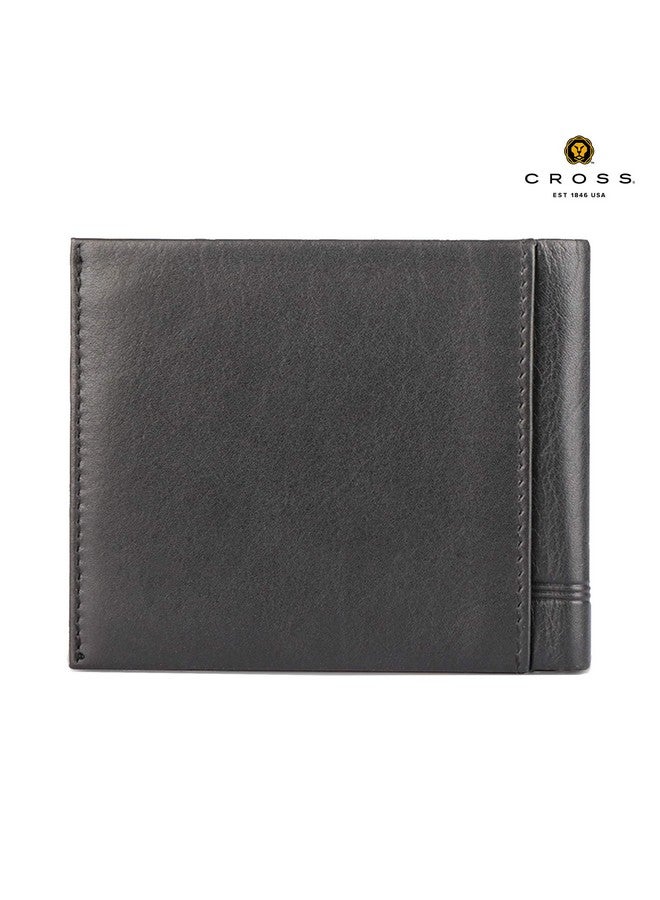 Cross Cross Black Men's Wallet Stylish Genuine Leather Wallets for Men Latest Gents Purse with Card Holder Compartment (AC018121B)  - Image 4