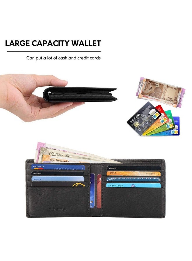 Cross Cross Black Men's Wallet Stylish Genuine Leather Wallets for Men Latest Gents Purse with Card Holder Compartment (AC018121B)  - Image 3