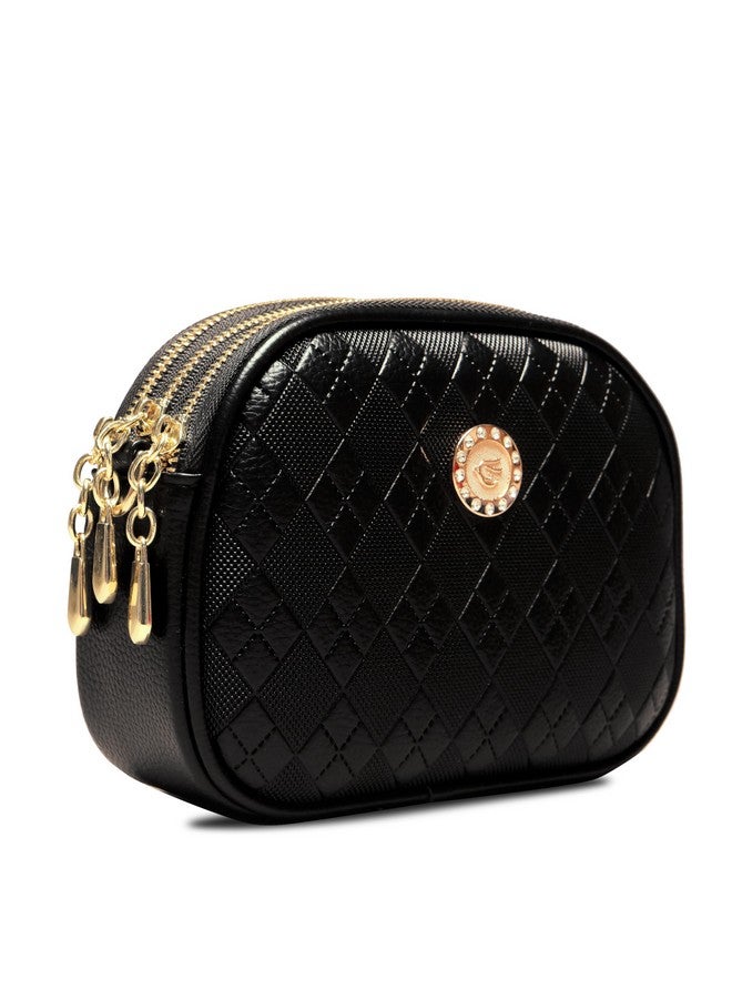 ketmart Crossbody Bags for Women Vegan Leather Purses Small Shoulder Handbags with Strap (Color_Black) - Image 2