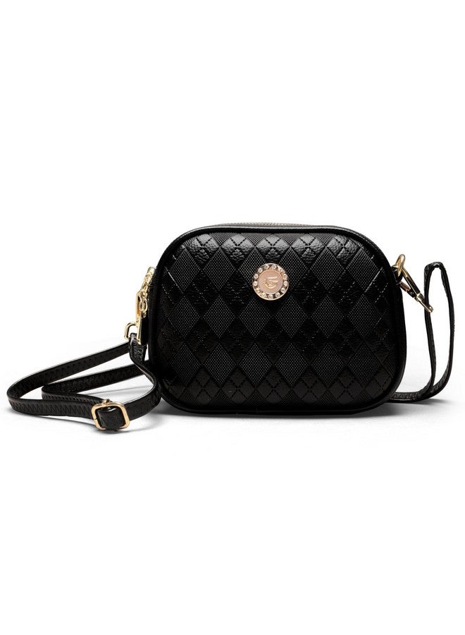 ketmart Crossbody Bags for Women Vegan Leather Purses Small Shoulder Handbags with Strap (Color_Black) - Image 1