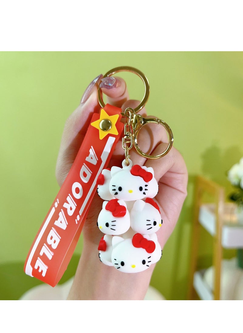 Hello Kitty Creative Cartoon Sanrio Hello Kitty Keychain Pendant 