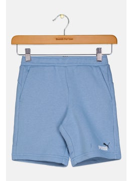 Kids Boy Sportswear Fit Brand Logo Short, Light Blue