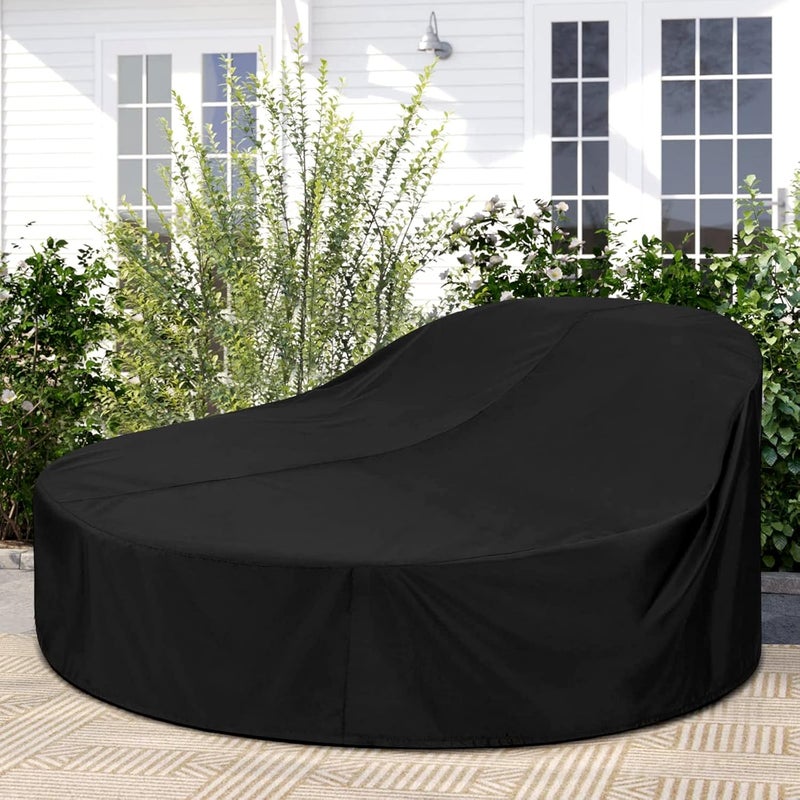 90 Inch Heavy Duty Daybed Cover Outdoor Round Canopy Sofa Patio Furnitures Anti-UV - Image 3