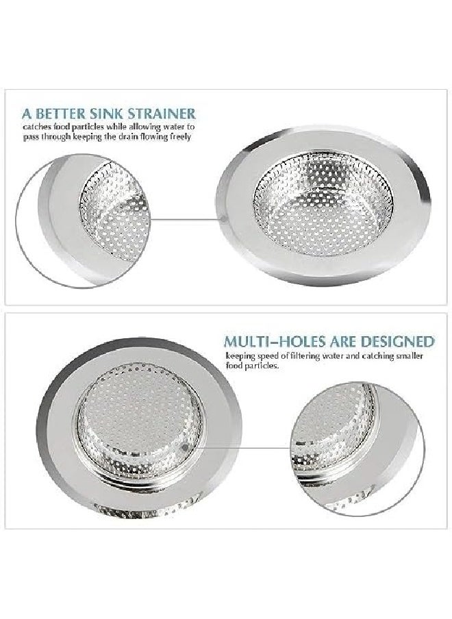 Generic 2-Piece Stainless Steel Mesh Kitchen and Bathroom Sink Strainer, Different Size  - Image 4