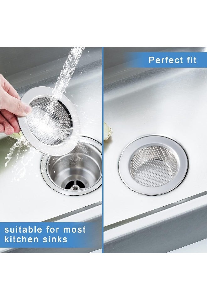 Generic 2-Piece Stainless Steel Mesh Kitchen and Bathroom Sink Strainer, Different Size  - Image 3