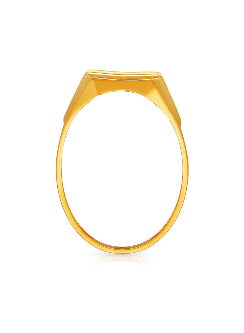 Malabar Gold and Diamonds 22 Karat 916 Purity Yellow Gold Ring for Men DZRN1425Y22 - Image 3