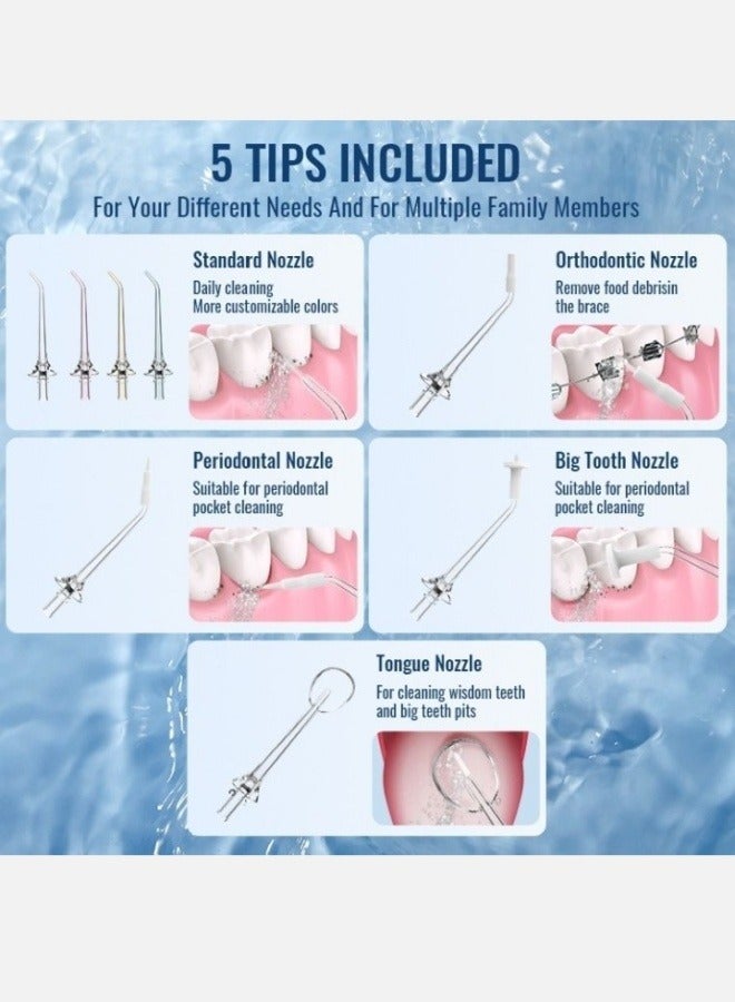 عام خيط تنظيف الأسنان المحمول بالماء لتنظيف الأسنان وجهاز ري الفم - Image 4