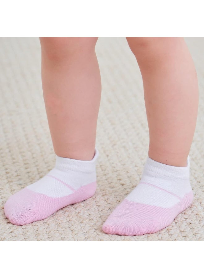 ZAPLES Zaples Baby Non Slip Grip Ankle Socks with Non Skid Soles for Infants Toddlers Kids Boys Girls - Image 4