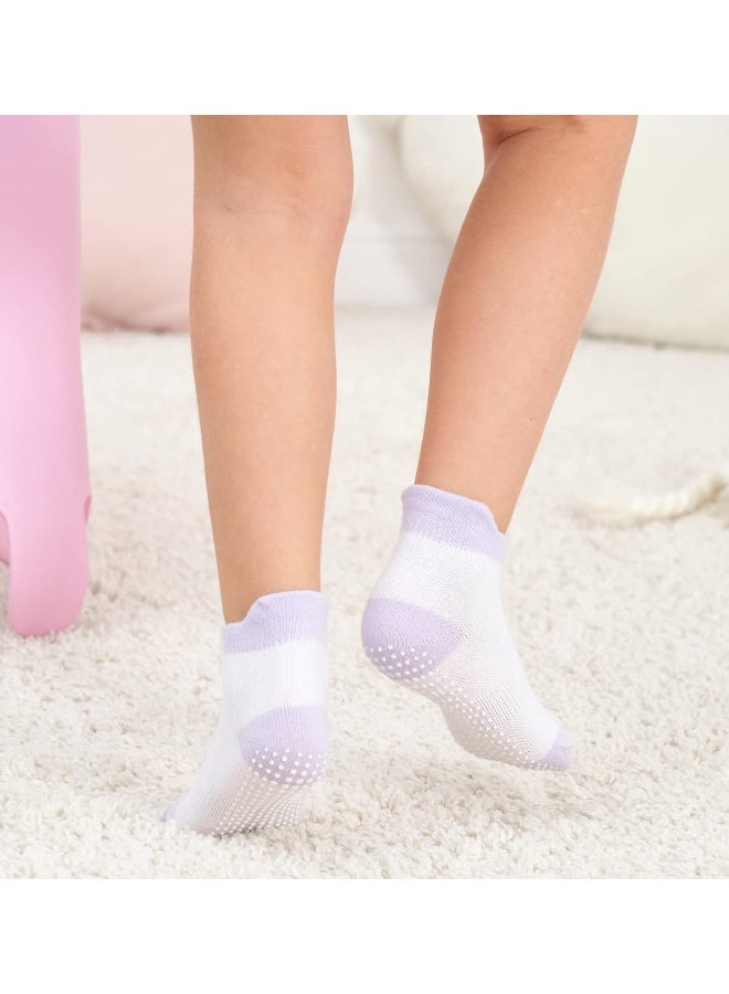 ZAPLES Zaples Baby Non Slip Grip Ankle Socks with Non Skid Soles for Infants Toddlers Kids Boys Girls - Image 3