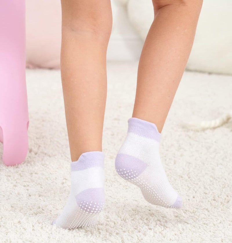 Zaples Baby Non Slip Grip Ankle Socks with Non Skid Soles for Infants Toddlers Kids Boys Girls - Image 3