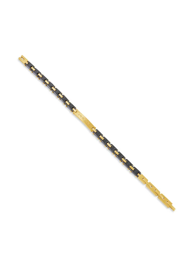 بوليس Ceramica I Gold Chain Bracelet for Men