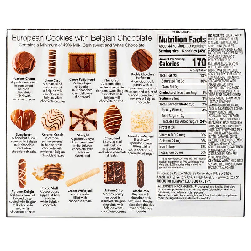 European Cookies LIMITED EDITITON Kirkland Signature with Belgian Chocolate, 49.4 Ounce - Image 2