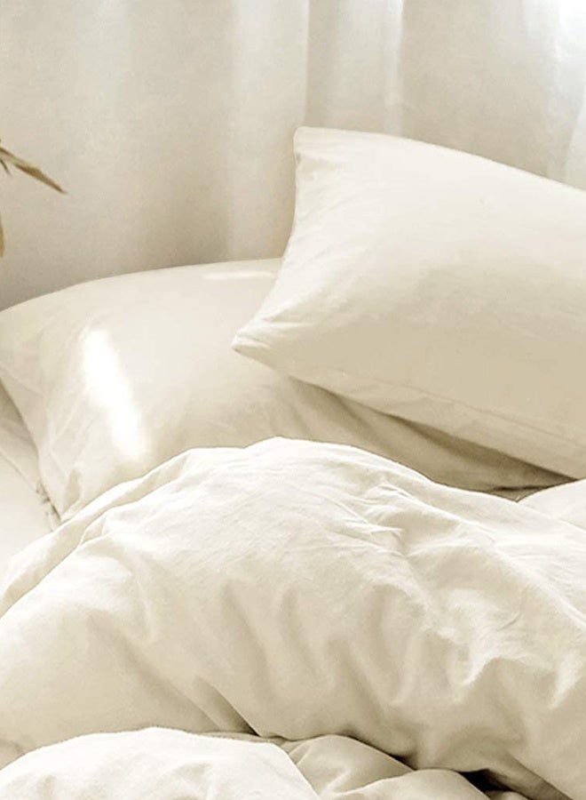 سنوز طقم أكياس وسادة قطعتين، 45*65 سم، أوف وايت - Image 4