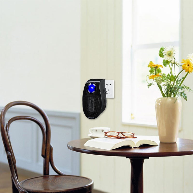 500W heaters for indoor use, portable heater, wall mounted heater with adjustable thermostat timer, small space heater, small portable space heater - Image 5