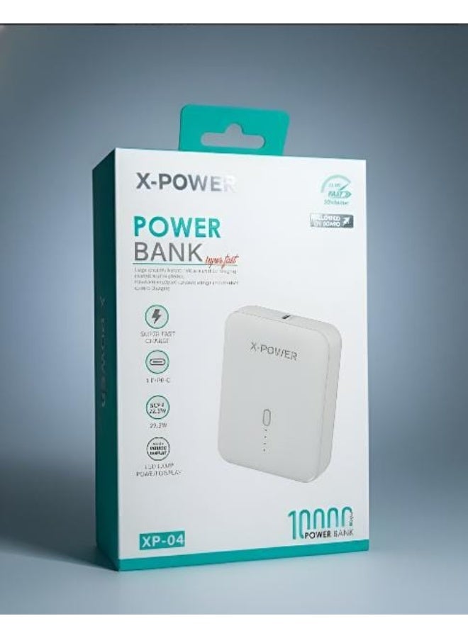اكس باور X-POWER XP-04 | بنك طاقة فائق السرعة بقوة 22.5 واط وسعة 10000 مللي أمبير/ساعة مع شاشة عرض LED - Image 2