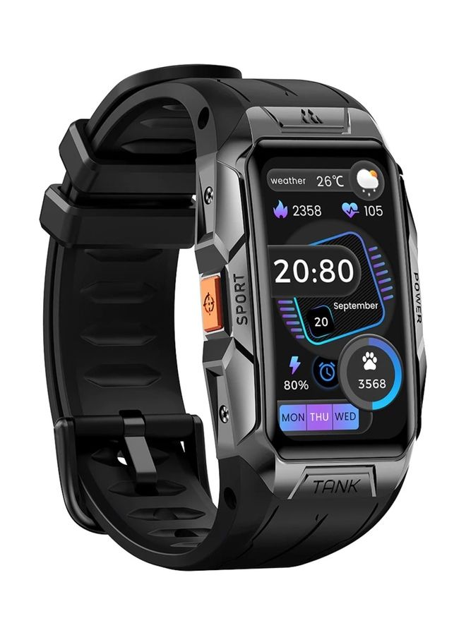 KOSPET 230 mAh Tank Smartwatch Band Black - Image 1