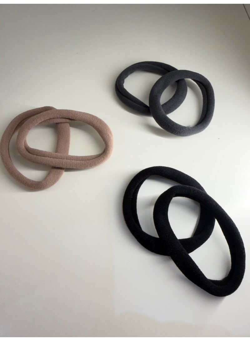 Solène Fil Doux – Seamless Hair Ties Set of 6 - Image 1