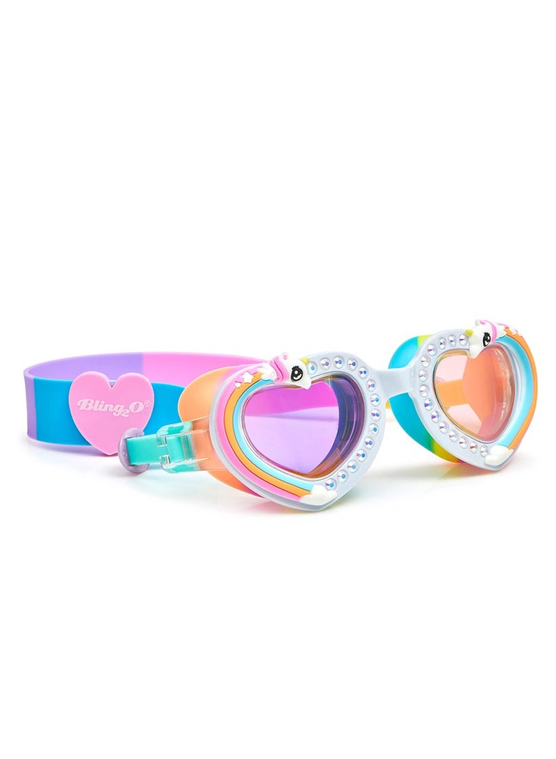 Bling2O Pony Ride Magical Ride Rainbow Swim Goggles for Kids - Anti Fog, No Leak, Non Slip, UV Protection - Hard Travel Case - Lead and Latex Free - Image 3