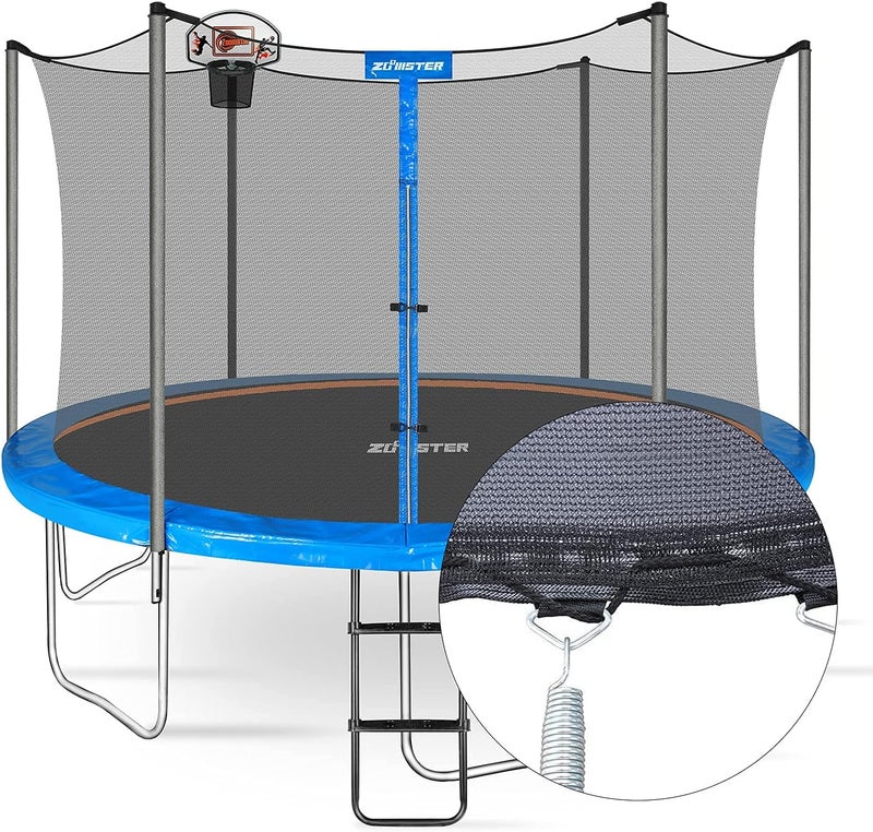 Zoomster 15FT Trampoline Replacement Safety Enclosure Net for 6 Straight Poles - Breathable and Weather-Resistant - Image 5