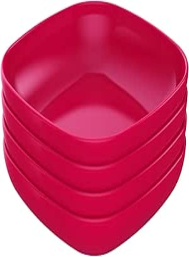 M-Design — Eden™ Deep Plate — 20 cm— Pack of 4 — Fuchsia