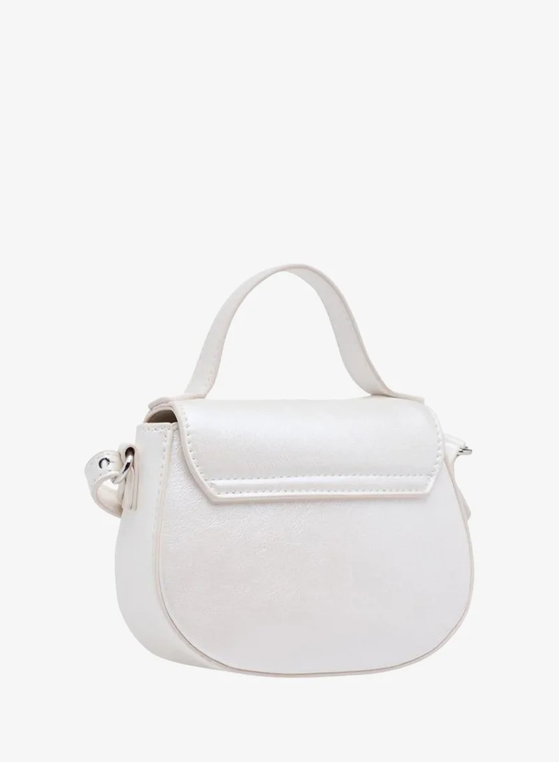 Disney WHITE School Crossbody Bag With Elsa Applique - 12x6x14 CM for Women | Best Price UAE