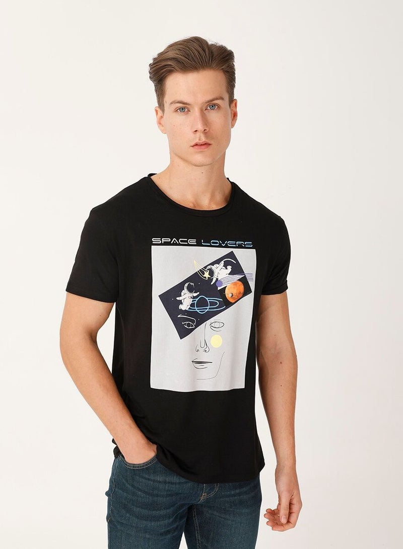 Biggdesign Men's Crew Neck T Shirt Printed Short Sleeve  - Image 4