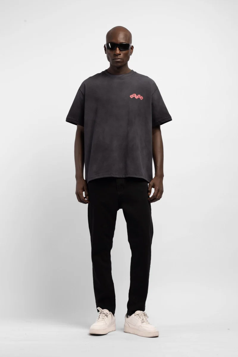 Catch Minimalist Print Detail T-Shirt