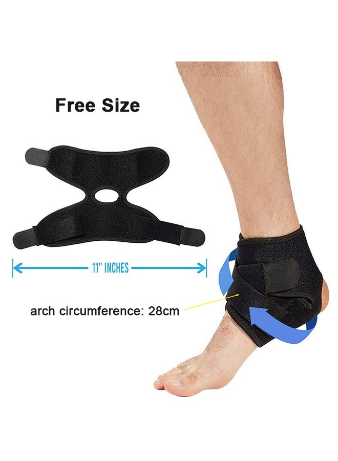 1 Pair Ankle Support Brace, Breathable Neoprene Sleeve, Adjustable Wrap, Foot Sleeve for Arch, Ankle Support for Sprained Foot, Tendonitis, Plantar Fasciitis - Image 3