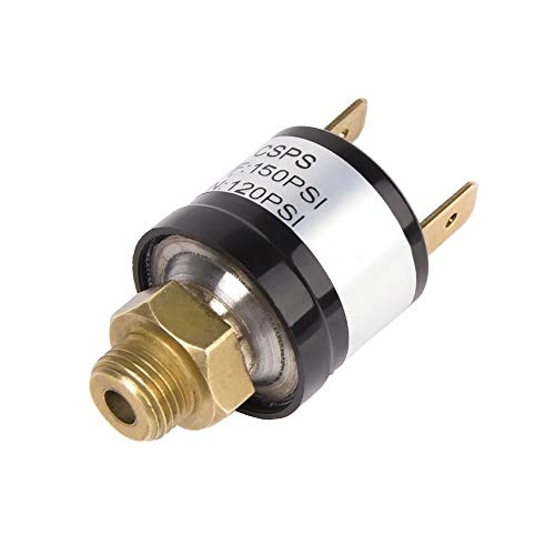Etopars صمام تحكم ضغط Etopar 12V ثقيل الوزن 170-200 PSI لضاغط الهواء بوق السيارة والقطار - Image 1