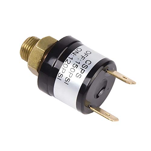 Etopars صمام تحكم ضغط Etopar 12V ثقيل الوزن 170-200 PSI لضاغط الهواء بوق السيارة والقطار - Image 3