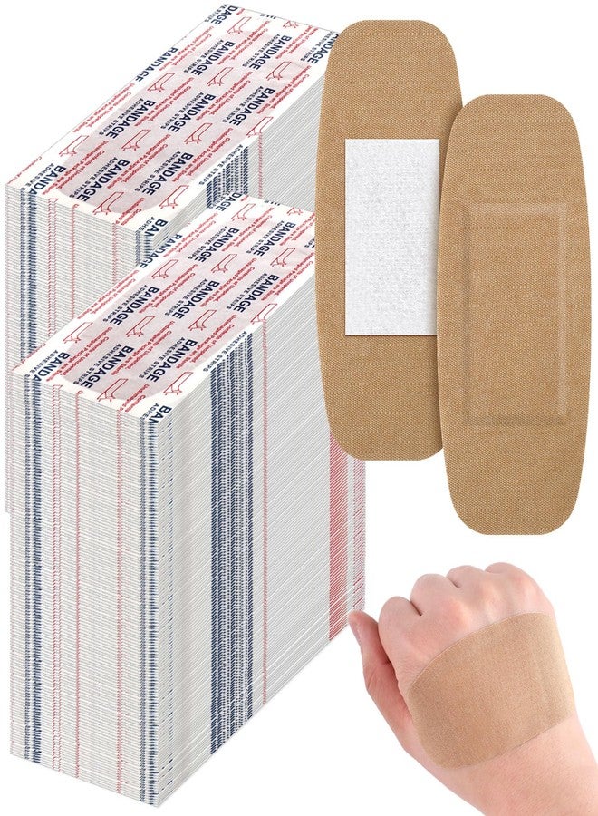 Sinmoe 800 Pcs Large Bandages Bulk Big Flexible Adhesive Wound Care Fabric Bandages for Care and Protect Wounds, 2 x 4 Inch - Image 1