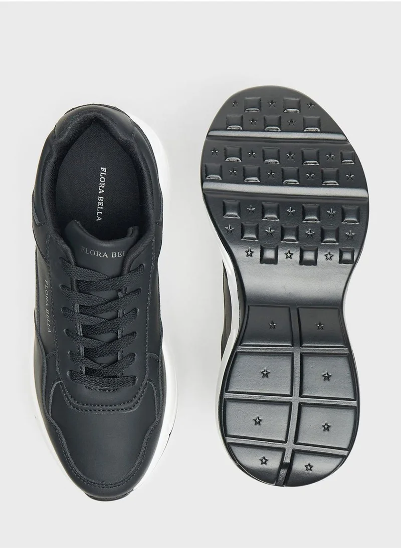 شو اكسبرس Lace Up Low Top Sneakers