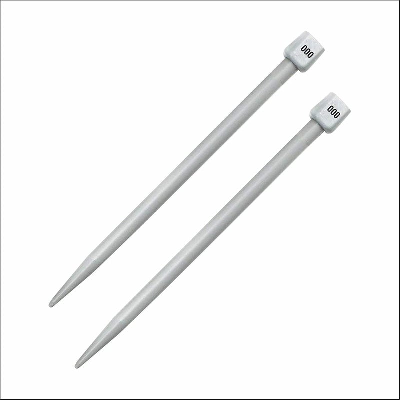 NTGS NTGS Plastic Single Pointed Knitting Needle Large Size No 000 Length 35Cm Dia 10 Mm Woolen Artefacts Like Sweaters Muflers Caps Etc Pair of 2