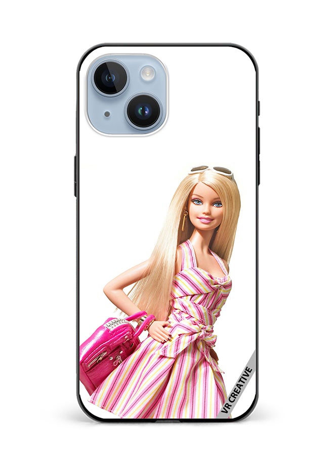 VR CREATIVE Protective Case Cover For Apple iPhone 15 Barbie Design Multicolour - Image 1